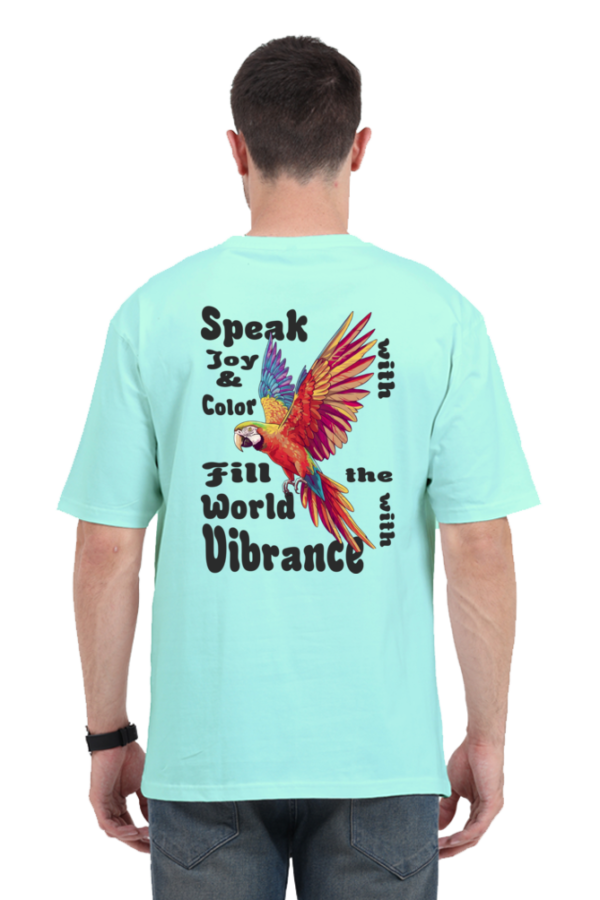 Vibrance of Parrot Unisex Oversize Classic T-shirt - Image 4