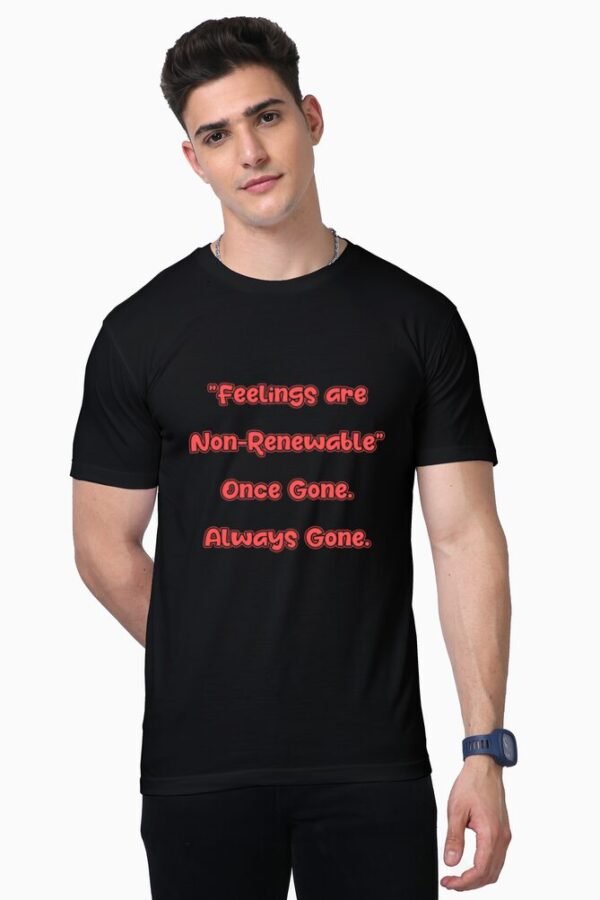 Non Renewable Feelings Unisex Half Sleeve T-shirt - Image 8