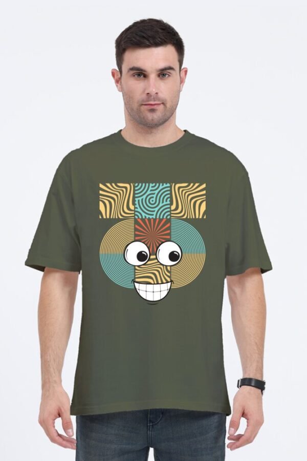 Objective Smile Unisex Oversize Classic T-shirt - Image 13