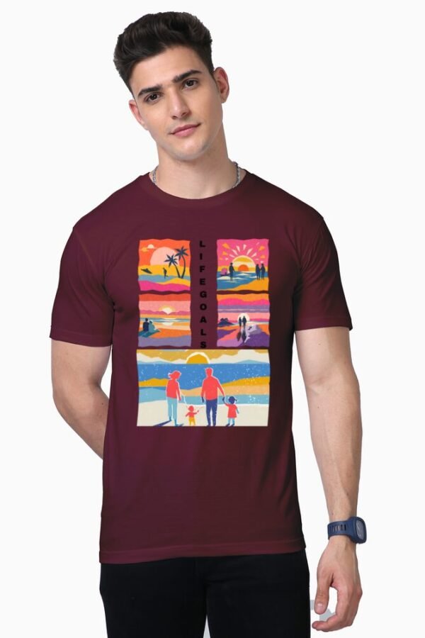Life Goals Unisex Half Sleeve T-shirt - Image 6