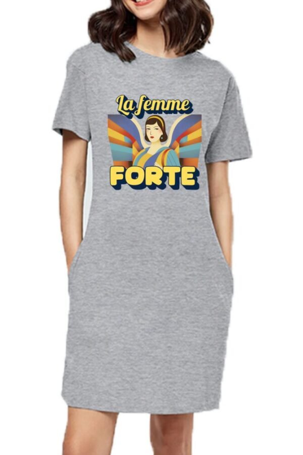 Femme Forte Women T-shirt Dress - Image 6