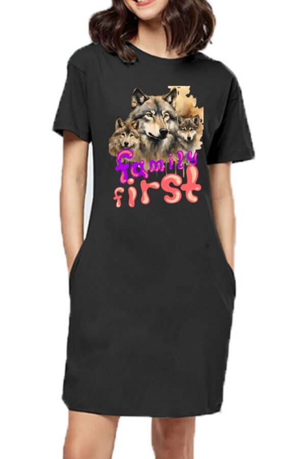 Family First Woman T-shirt Dress - Image 7