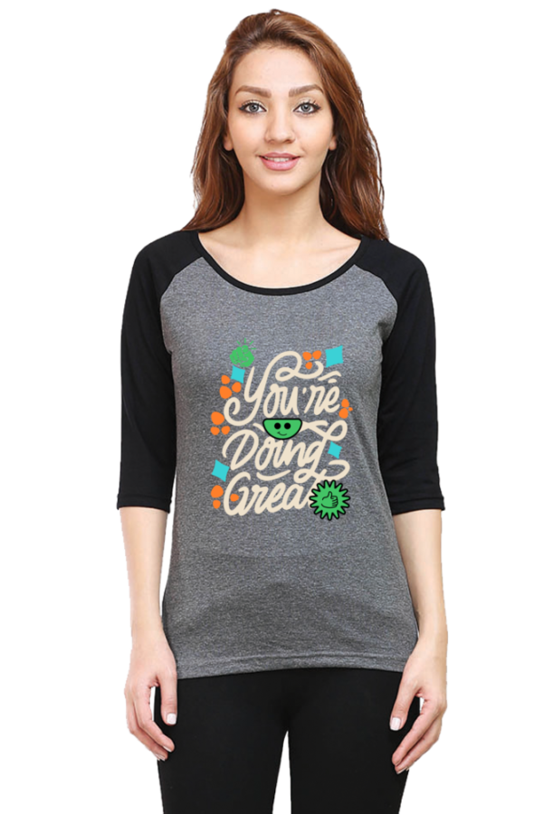 You're Doing Great Women Raglan Tees - Image 3