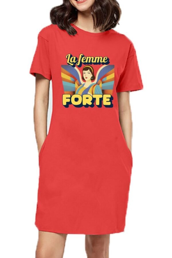 Femme Forte Women T-shirt Dress - Image 8