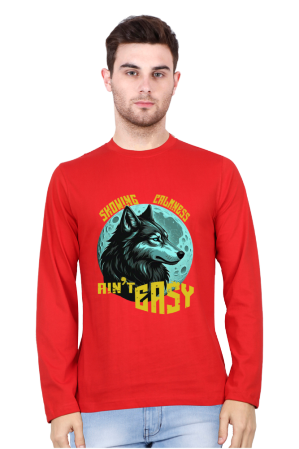 Calmness Ain't Easy Men Full Sleeve T-shirt - Image 4
