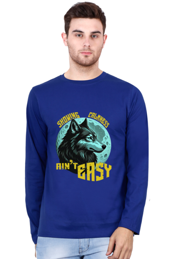 Calmness Ain't Easy Men Full Sleeve T-shirt - Image 5