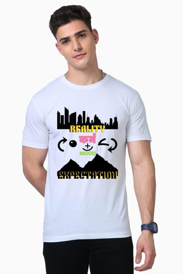 Cycle of Mood Plus Karma Unisex Half Sleeve T-shirt - Image 6