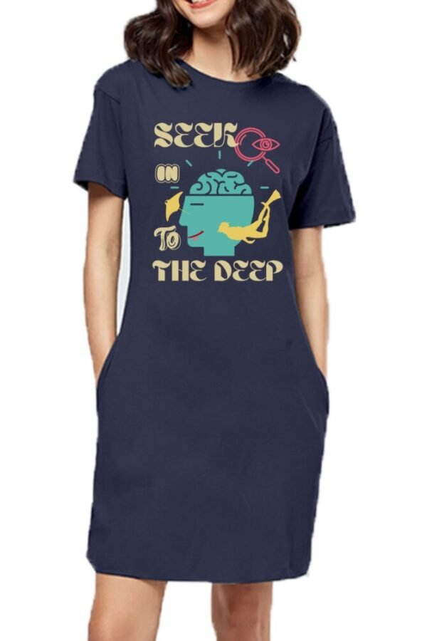 Seek Deep Women T-shirt Dress - Image 5