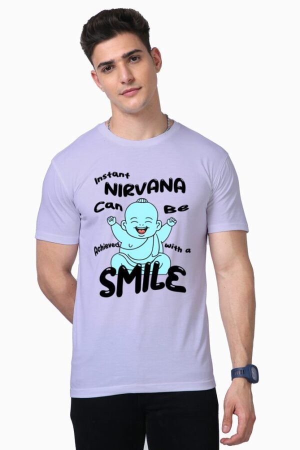 Smile For Nirvana Unisex Half Sleeve T-shirt - Image 4