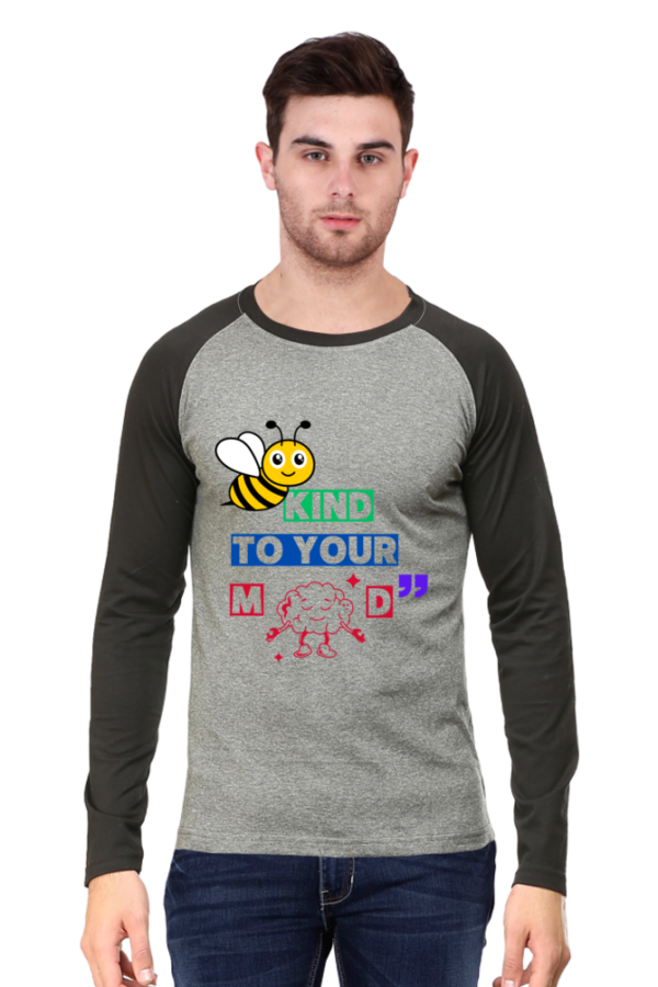 Brain Kindness Men Raglan Tees - Image 2