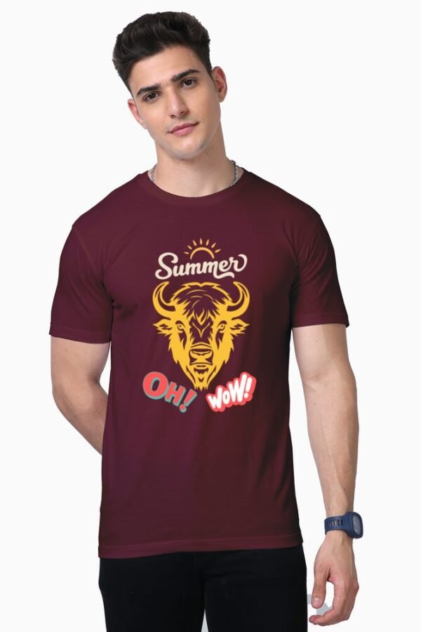 Summer Bull Unisex Half Sleeve T-shirt - Image 6