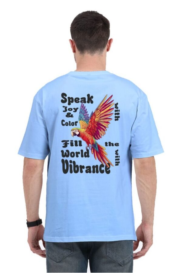 Vibrance of Parrot Unisex Oversize Classic T-shirt - Image 3