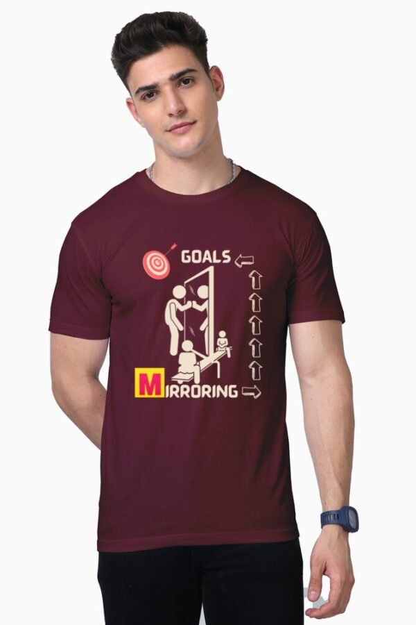 Self Mirroring Goals Unisex Half Sleeve T-shirt - Image 6