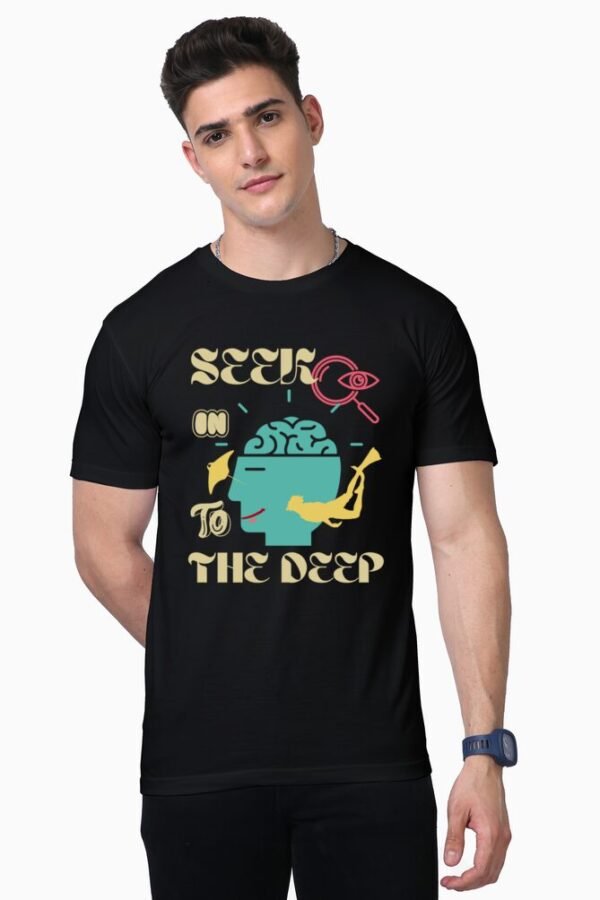 Seek Deep Unisex Half Sleeve T-shirt - Image 5