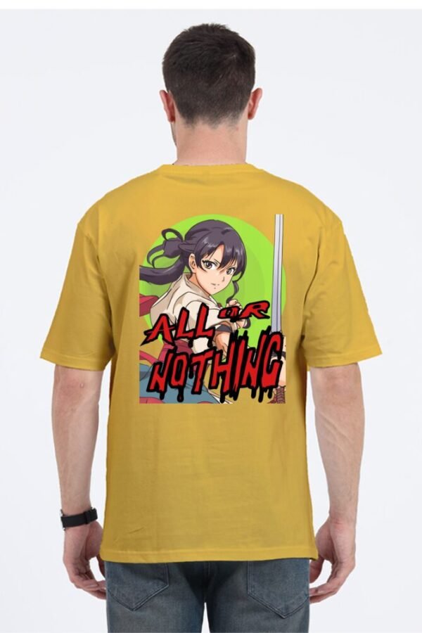 All or Nothing Unisex Oversize Classic T-shirt - Image 3