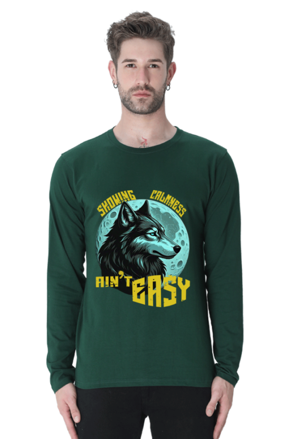 Calmness Ain't Easy Men Full Sleeve T-shirt - Image 6