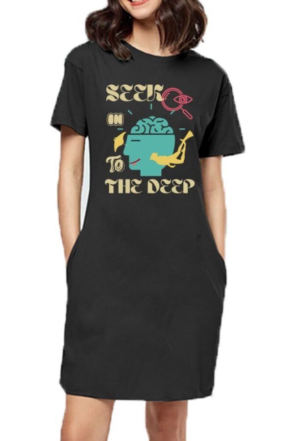 Seek Deep Women T-shirt Dress - Image 3