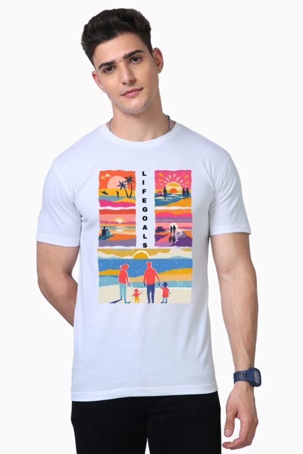 Life Goals Unisex Half Sleeve T-shirt - Image 7