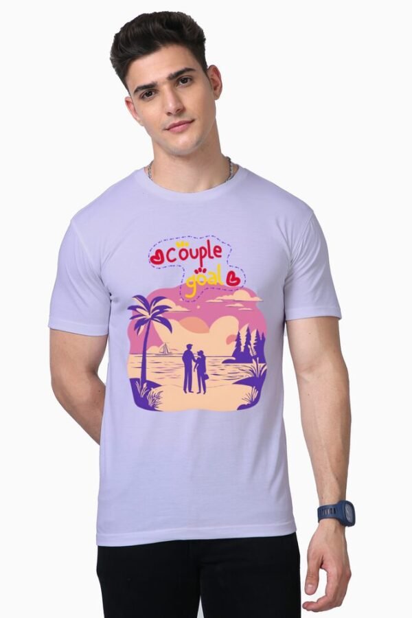Couple Goals Unisex Half Sleeve T-shirt - Image 8