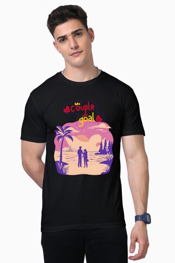 Couple Goals Unisex Half Sleeve T-shirt - Image 6