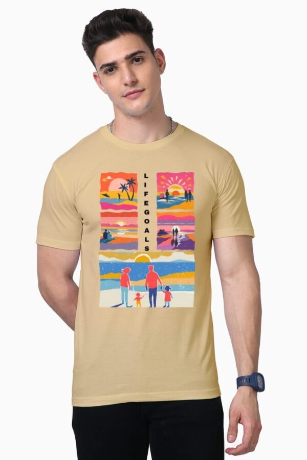 Life Goals Unisex Half Sleeve T-shirt - Image 8