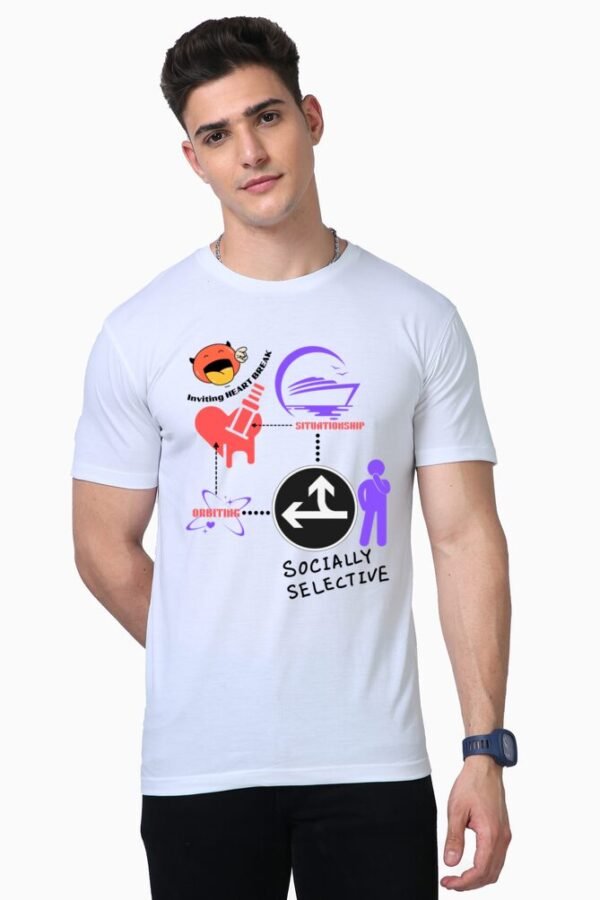 Heart Break Unisex Half Sleeve T-shirt - Image 5