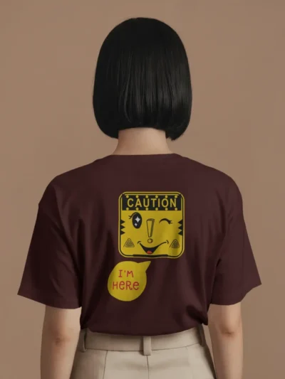 Caution_Im Here_Maroon