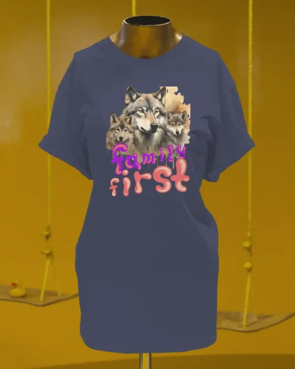 Family First_Tdress_Navy Blue