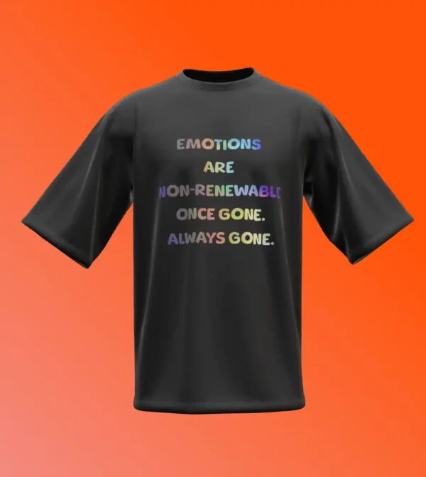 Non Renewable Emotions_Black 3d
