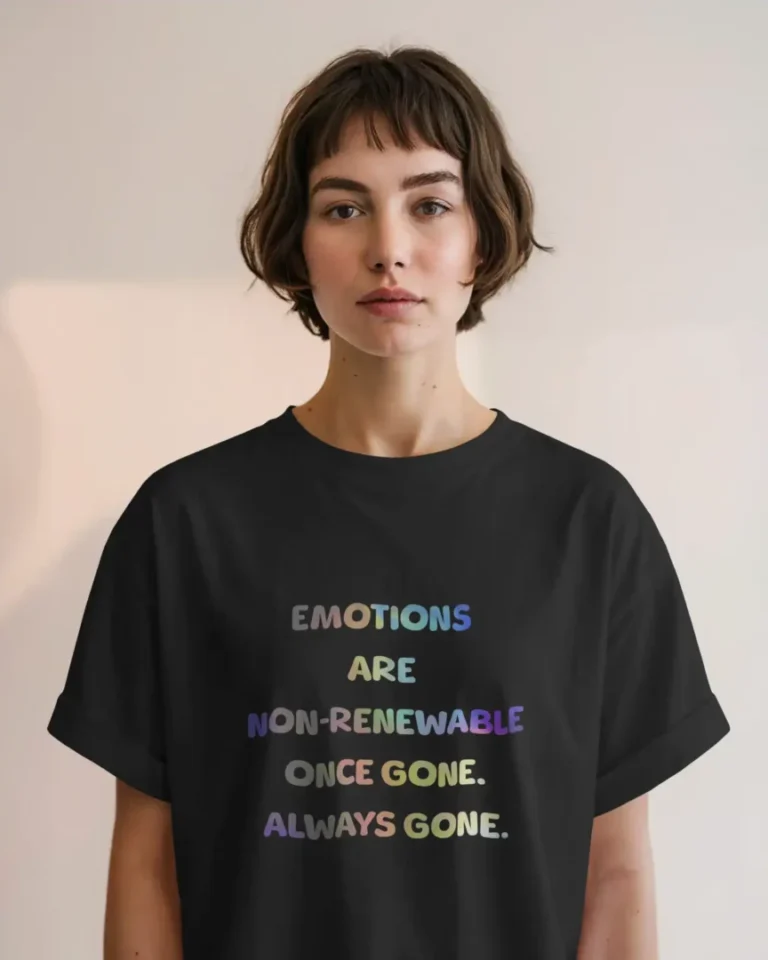 Non Renewable Emotions Unisex Half Sleeve T-shirt