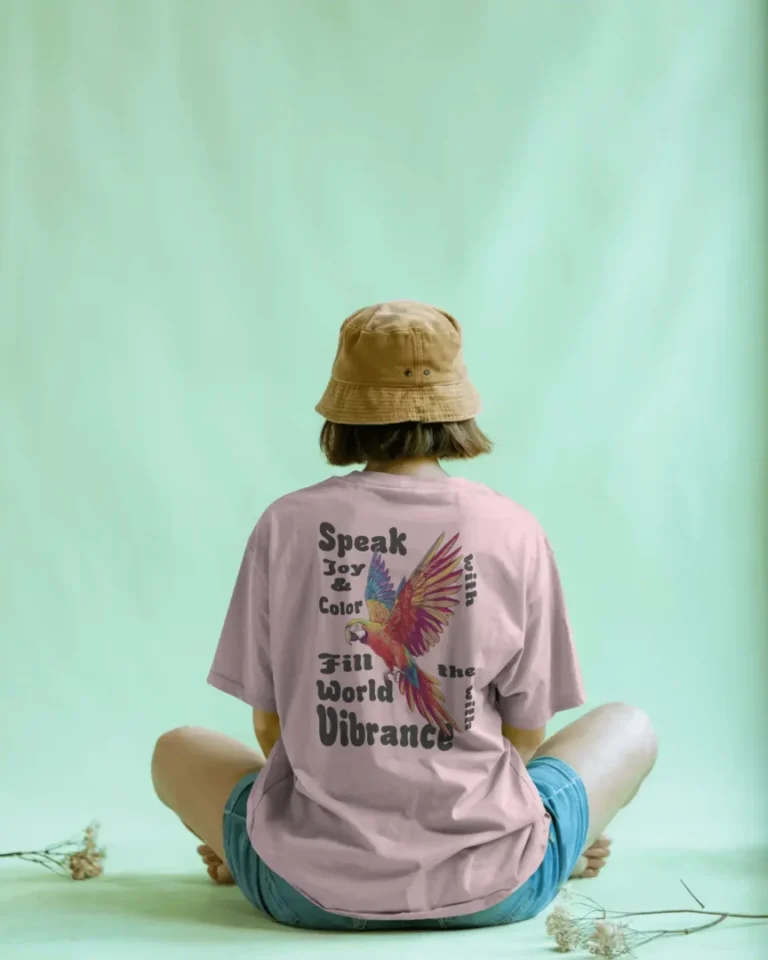 Vibrance of Parrot Unisex Oversize Classic T-shirt