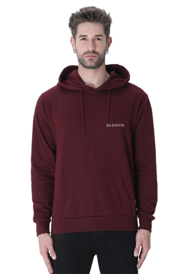 Plain Unisex Hooded Sweatshirt - Image 3