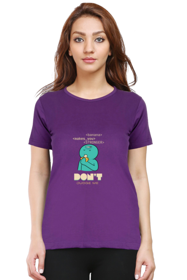Don't Judge Me Woman Half Sleeve T-shirt - Image 6