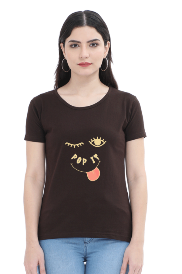 Pop It Wink Woman Half Sleeve T-shirt - Image 2