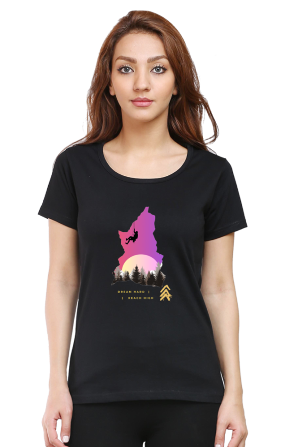 Dream Hard Reach High Woman Half Sleeve T-shirt - Image 2
