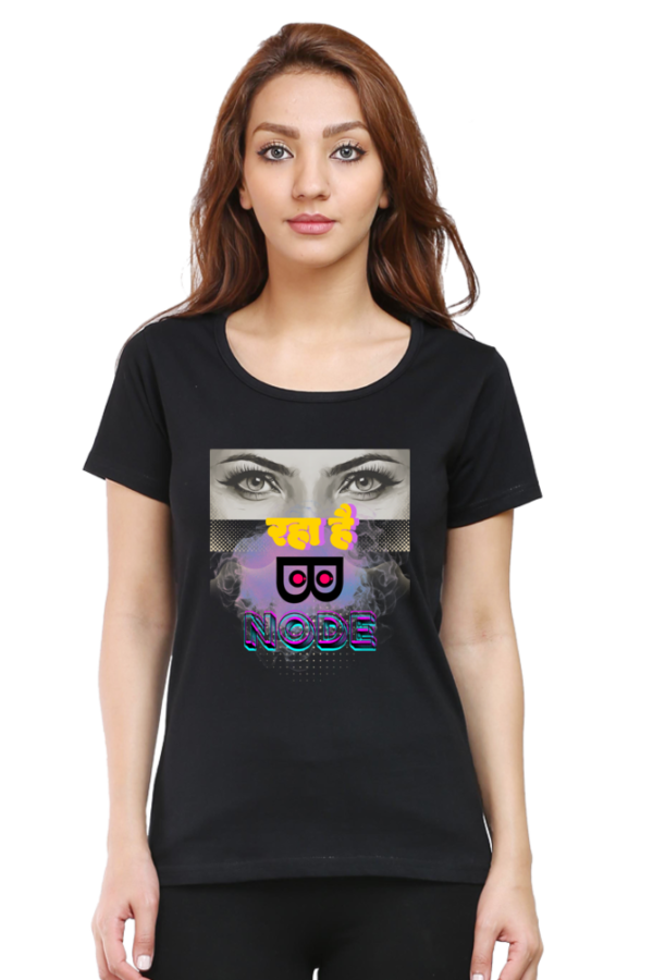 Dekh Raha hai Binod Satire Woman T-shirt - Image 2