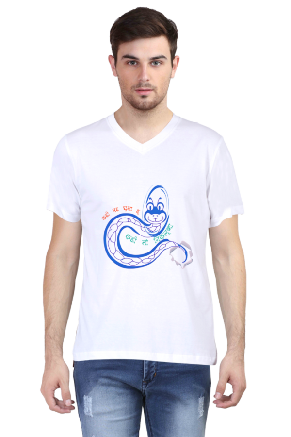 vneck nikloonga white
