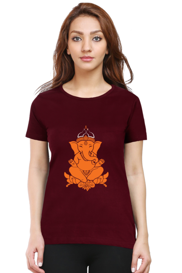 Gaj Kesari Women Half Sleeve T-shirt - Image 5