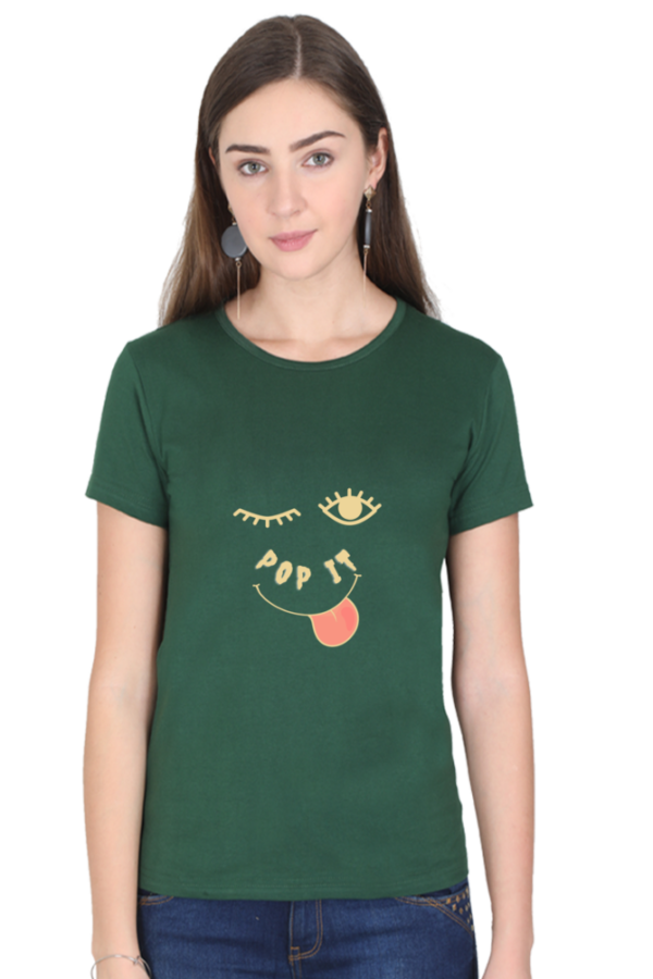 Pop It Wink Woman Half Sleeve T-shirt - Image 3