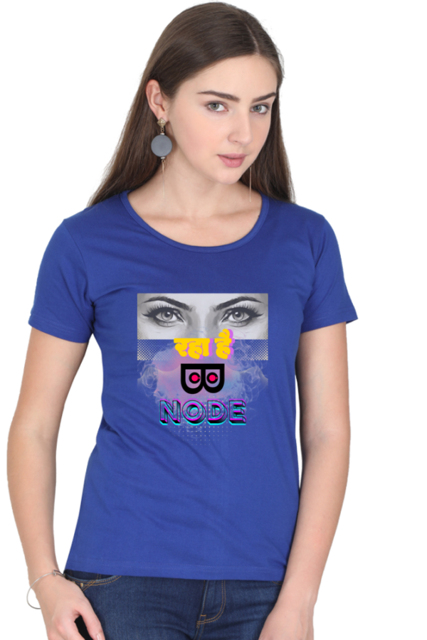 Dekh Raha hai Binod Satire Woman T-shirt - Image 4