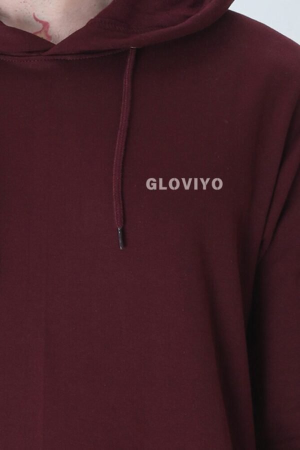 Plain Unisex Hooded Sweatshirt - Image 4