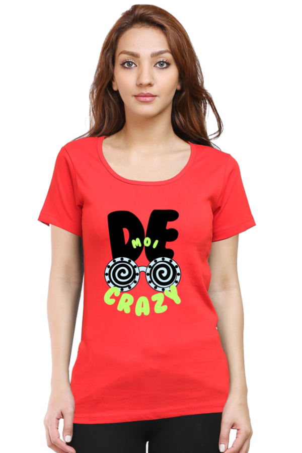 De Moi Crazy Woman Half Sleeve T-shirt - Image 6