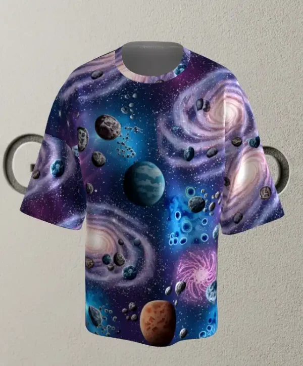 Galaxy Unisex AOP Oversized Tee - Image 2