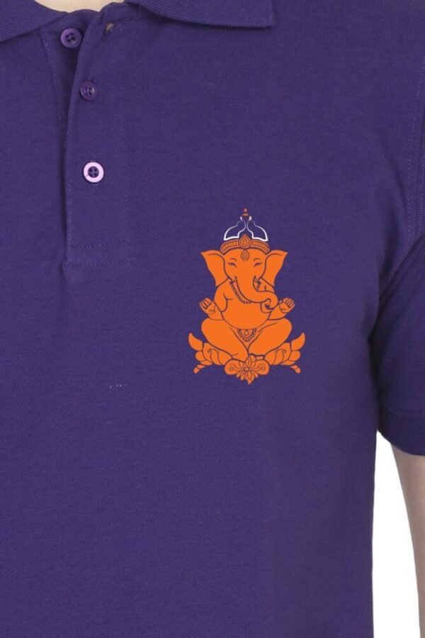 Ganesha Icon Collar Polo T-shirt - Image 9