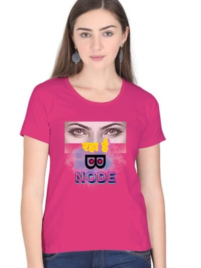 Dekh Raha hai Binod Satire Woman T-shirt