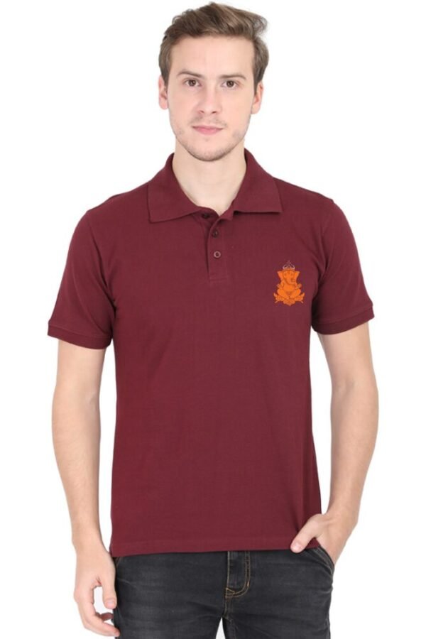 Ganesha Icon Collar Polo T-shirt - Image 10