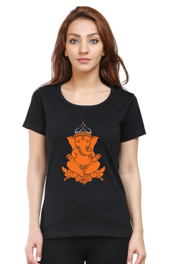 Gaj Kesari Women Half Sleeve T-shirt - Image 2