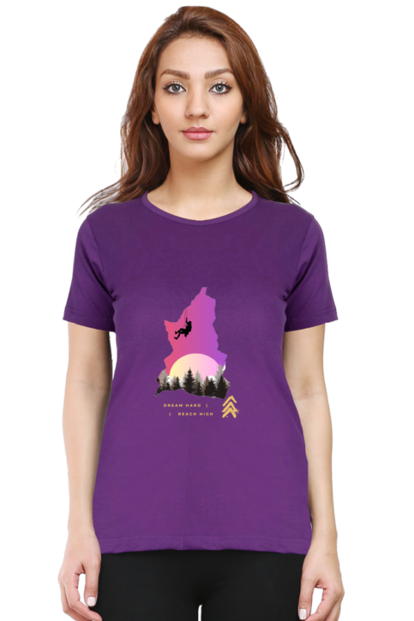 Dream Hard Reach High Woman Half Sleeve T-shirt - Image 6