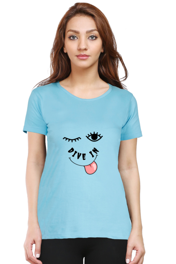 Dive in Woman Half Sleeve T-shirt - Image 4