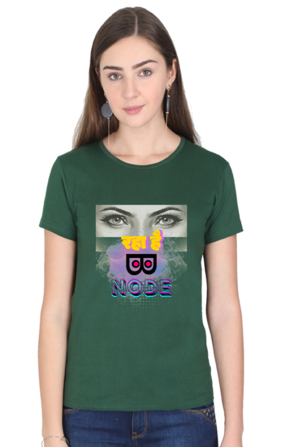 Dekh Raha hai Binod Satire Woman T-shirt - Image 3